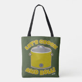 Crock and Roll Yummy Slow Cooker Cartoon tijd Tote Bag (Achterkant)