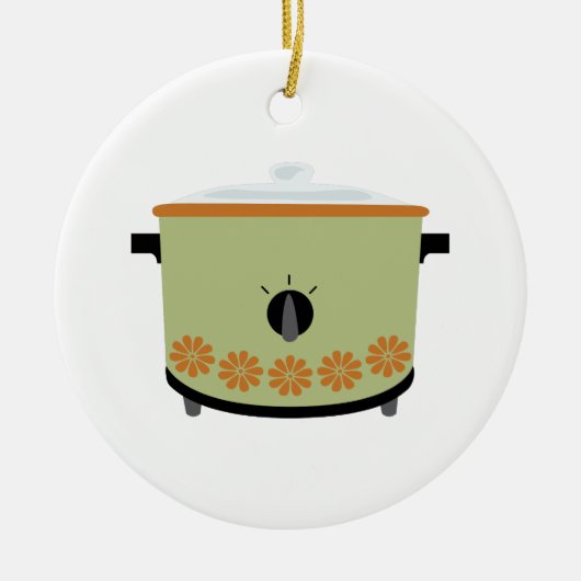 Crock Pot Keramisch Ornament (Voorkant)