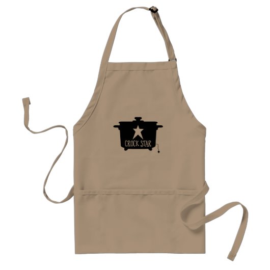 Crock Star Apron Standaard Schort (Voorkant)