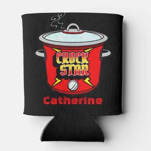 Crock Star Crock Pot gepersonaliseerd Blikjeskoeler (Achterkant)