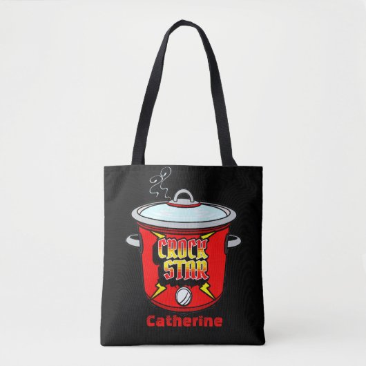 Crock Star Crock Pot gepersonaliseerd Tote Bag (Voorkant)