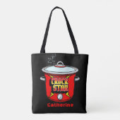 Crock Star Crock Pot gepersonaliseerd Tote Bag (Achterkant)