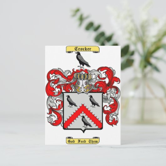 crocker briefkaart (Staand voorkant)