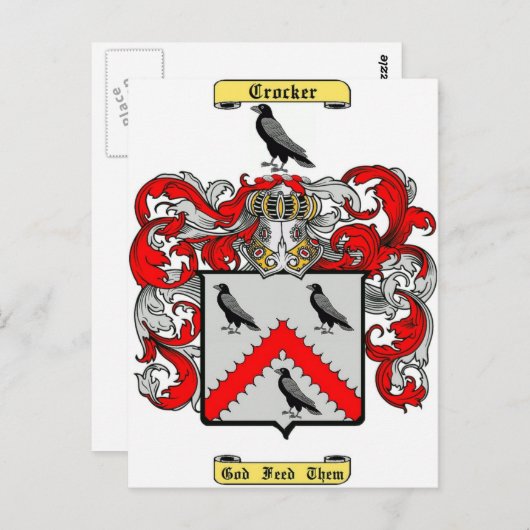 crocker briefkaart (Voorkant / Achterkant)