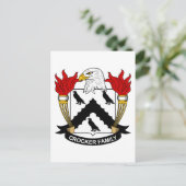 Crocker Family Crest Briefkaart (Staand voorkant)
