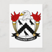 Crocker Family Crest Briefkaart (Voorkant)