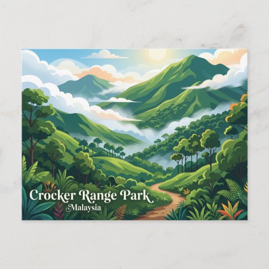 Crocker Range Park Maleisië Briefkaart (Voorkant)