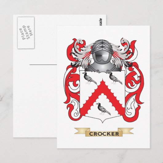 Crocker Wapen Briefkaart (Voorkant / Achterkant)