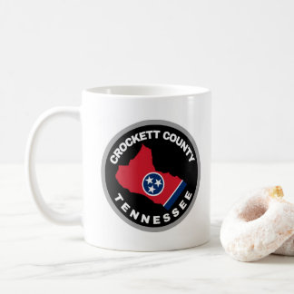 Crockett County patch embleem koffiekopje Koffiemok