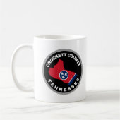 Crockett County patch embleem koffiekopje Koffiemok (Links)