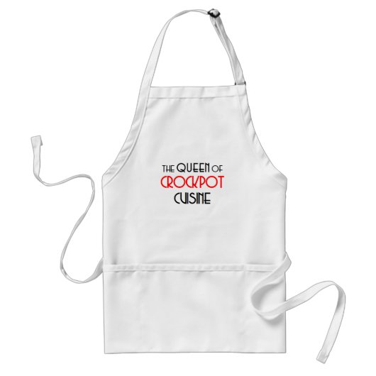 crockpot kookkoningin standaard schort (Voorkant)