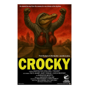 Crocky Klassieke Filmparodie Perfect Poster