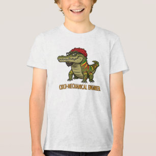 Croco-engineer zet aan tot innovatie Tri-Blend shirt