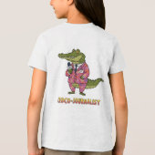 Croco-journalist Breaking News Tri-Blend Shirt (Achterkant)