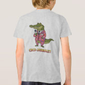 Croco-journalist Breaking News Tri-Blend Shirt (Achterkant)