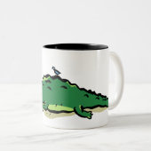 croco mug tweekleurige koffiemok (Voorkant rechts)