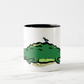 croco mug tweekleurige koffiemok (Center)