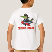 Croco-piloot stijgt hoog t-shirt (Achterkant)