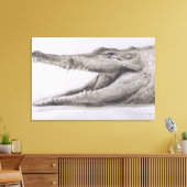 Crocodile 2005 canvas afdruk (Insitu (Woonkamer))