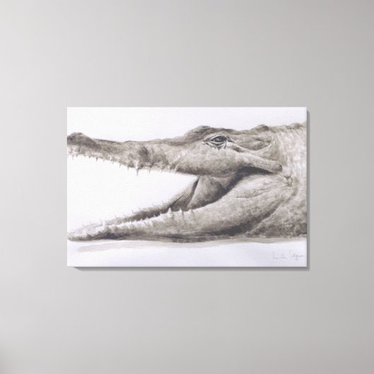 Crocodile 2005 canvas afdruk (Voorkant)
