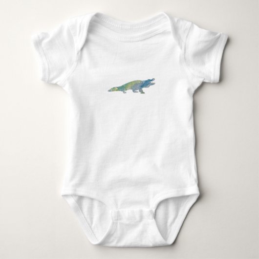 Crocodile Alligator Baby Bodysuit (Voorkant)