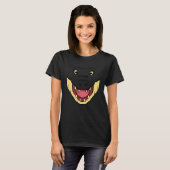 Crocodile Alligator Face Reptiles Zoo Animal Herpe T-shirt (Voorkant volledig)