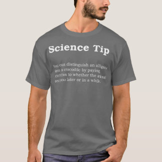 Crocodile Alligator Funny Science tip Tas T-shirt