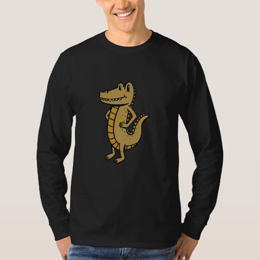 crocodile alligator reptile animals  1 t-shirt (Voorkant)