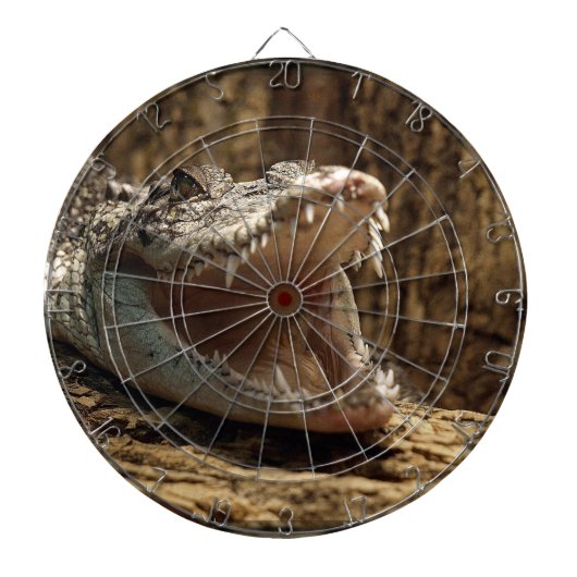 Crocodile Alligator Reptile Wildlife Dart Board Dartbord (Voorkant)