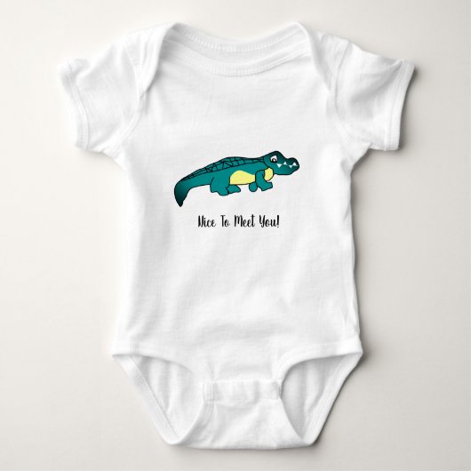 Crocodile Baby Bodysuit (Voorkant)