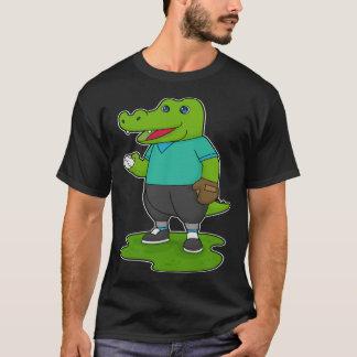 Crocodile Baseball Baseball glove Sports T-shirt