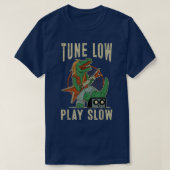 Crocodile Bass Guitar Tune Low Play Slow Bassile G T-shirt (Design voorkant)