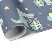 Crocodile Birthday Party Cadeaupapier (Rol Hoek)