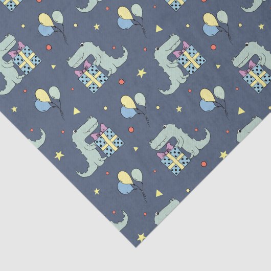 Crocodile Birthday Party Tissuepapier (Detail)