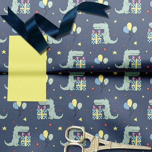 Crocodile Birthday Party Tissuepapier