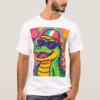 Crocodile Bomboncini Snoep Meme T-shirt
