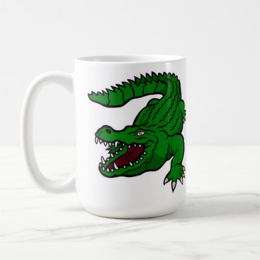 crocodile cartoon  koffiemok (Links)
