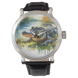 Crocodile Charm REF172 - Watercolor Horloge