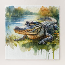 Crocodile Charm REF172 - Watercolor Legpuzzel