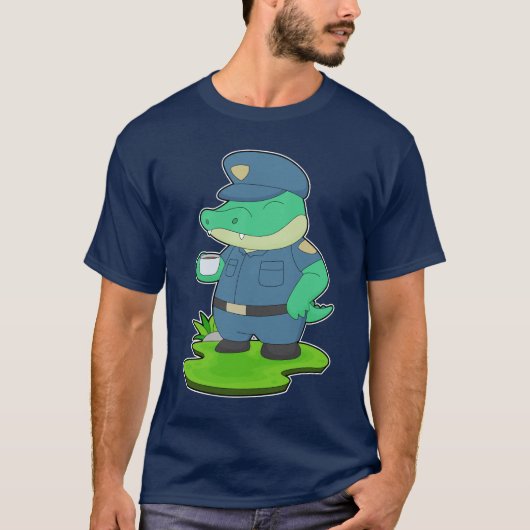 Crocodile Coffee Cup T-shirt (Voorkant)