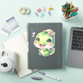 Crocodile Custom Cut Scrapbooking Sticker (iPad Cover)