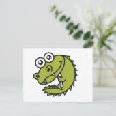 Crocodile Cute Baby Croc Briefkaart (Staand voorkant)