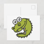 Crocodile Cute Baby Croc Briefkaart (Voorkant / Achterkant)