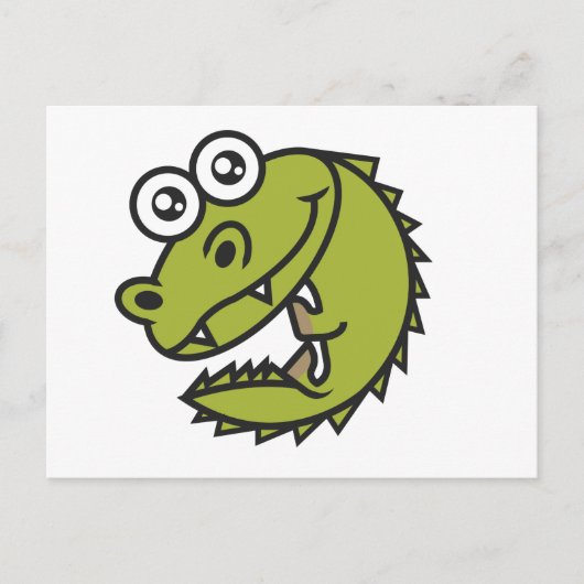 Crocodile Cute Baby Croc Briefkaart (Voorkant)