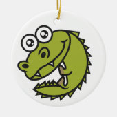 Crocodile Cute Baby Croc Keramisch Ornament (Voorkant)