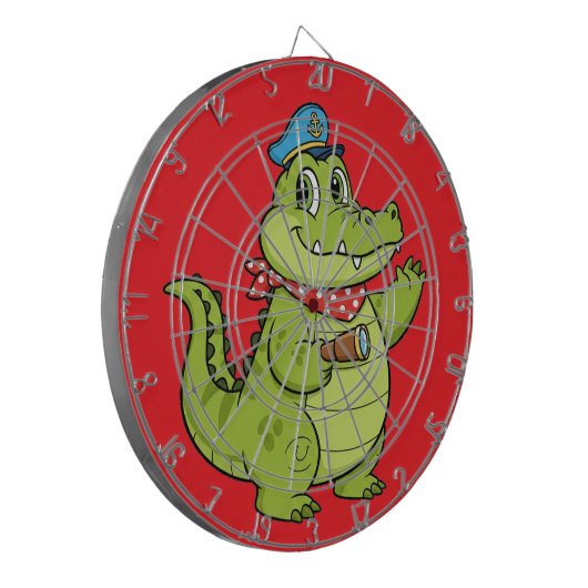crocodile dartbord (Voorkant Links)