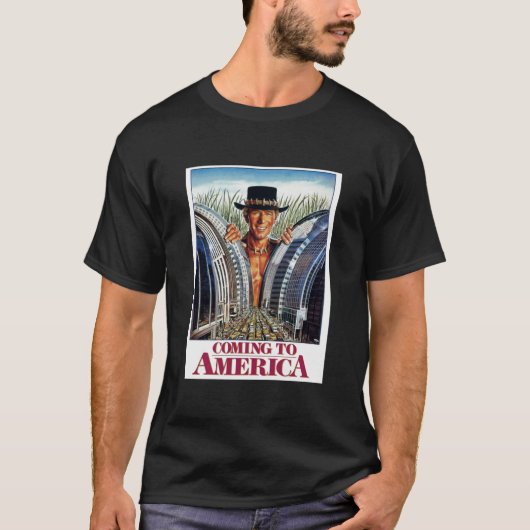 Crocodile Dundee x Coming to America T-shirt (Voorkant)
