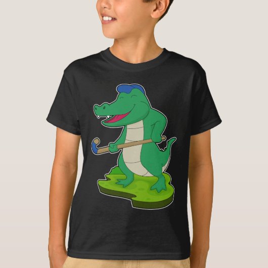 Crocodile Field hockey stick T-shirt (Voorkant)