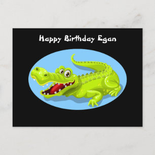 Crocodile Funny Birthday Briefkaart
