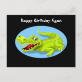 Crocodile Funny Birthday Briefkaart (Voorkant)